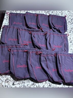13 Crown Royal Blackberry Edition Sewn Drawstring Bag
